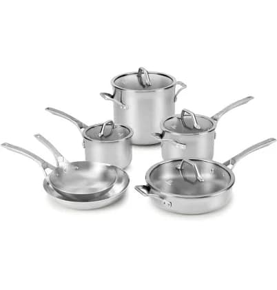 Calphalon Signature 10-Piece Stainless Steel Cookware Set