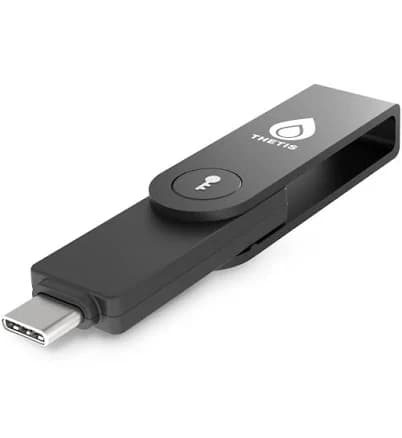 Thetis Pro-C FIDO2 Security Key Passkey Device