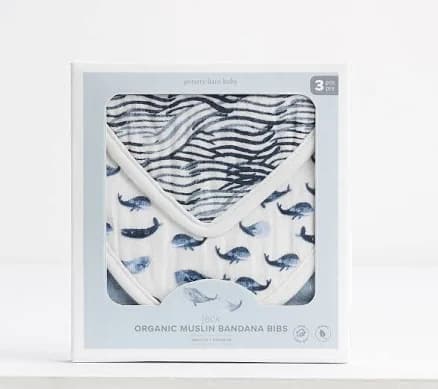 Jack Organic Muslin Drool Bib Set of 3