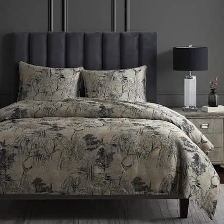 HiEnd Accents Pastoral Jacquard Duvet Cover Set