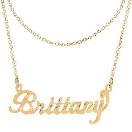 Diamond-Cut Name Necklace