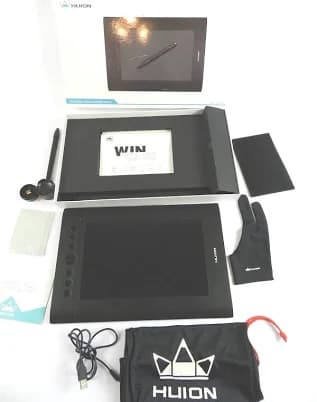 Huion Inspiroy H610pro Black Portable Graphic Drawing Tablet With