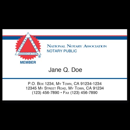 Notary Business Cards