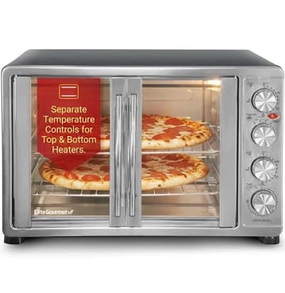 Elite Gourmet Double French Door Toaster Oven
