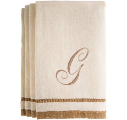 Creative Scents Monogrammed Fingertip Towels