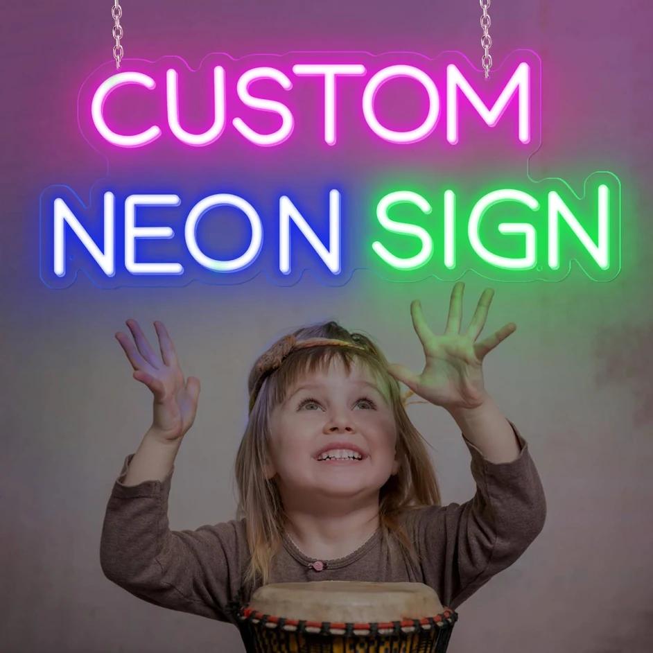 FARNEW Custom Neon Sign Personalized Neon Signs for Wall Decor LED Signs for Bedroom Shops Wedding Birthday Party Gifts