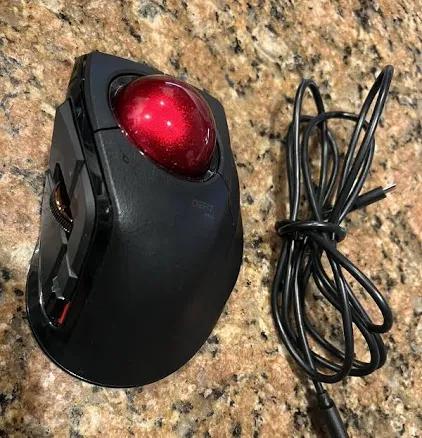 Elecon Deft Pro Trackball Wireless Mouse 8-button Function Wired