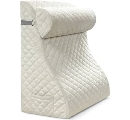 WOWMAX Velvet Bed Rest Wedge Reading Pillow
