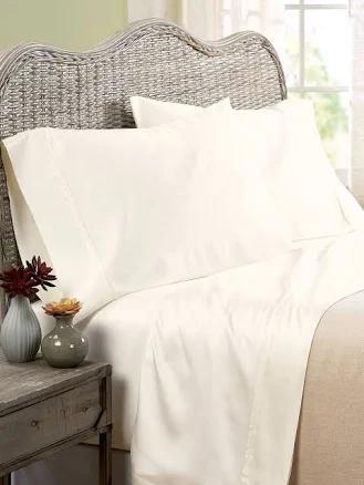 Simply Soft and Cooling Bamboo Sheet Set - Ivory - King - The Vermont Country Store