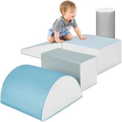 Best Choice Products Kids Climb & Crawl Soft Foam Block Playset Structures