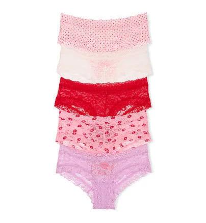 Victoria's Secret Women's Lace Cheeky Panties (5-Pack)