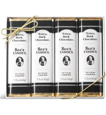 See's Candies Extra Dark Chocolate Bars