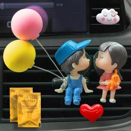 ZCCHESONG Cute Car Air Fresheners Vent Clip Outlet Freshener Perfume Clip Aroma Diffuser Decor