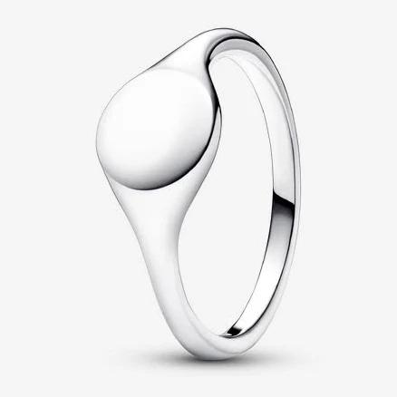 Pandora Sterling Silver Engravable Signet Ring