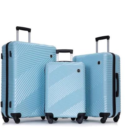 Travelhouse Luggage Sets, Expandable Hardside Suitcases 24in/28in, Carry on 20in,3 Piece Set Travel Luggages Clearance with Double Spinner Wheels