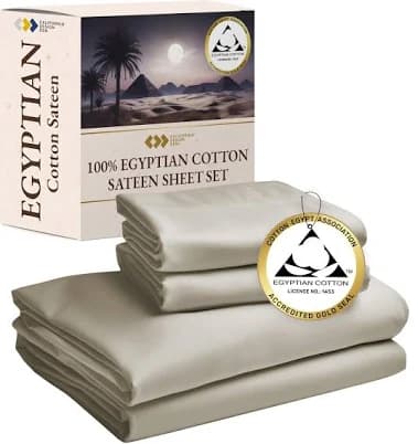 California Design Den 100% Cotton Size Sheets Set 400 Thread Count