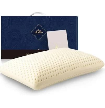 TalatexHome Talalay 100% Natural Premium Latex Pillow Helps Relieve Pressure No Memory Foam Chemicals