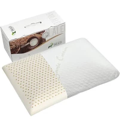 Talalay Latex Pillows for Sleeping - Medium Firmness King Pillow (33.4'' x 15.7'' x 5.9'') for Side, Back, and Stomach Sleepers to Get a Restful