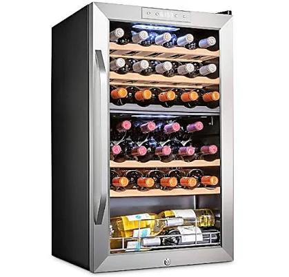 Ivation 33-Bottle Dual Zone Freestanding Wine Cooler