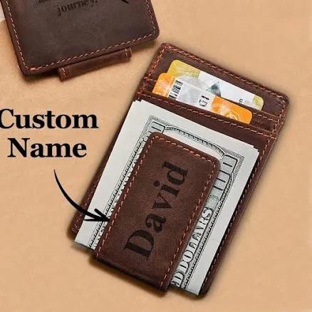 Personalized PU Leather Wallet for Men