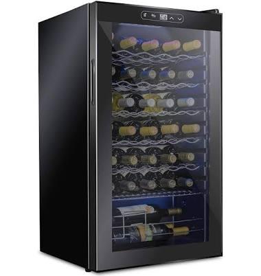 Schmécké Single Zone 18.7'' Freestanding 34 Bottle Wine Refrigerator Schmécké