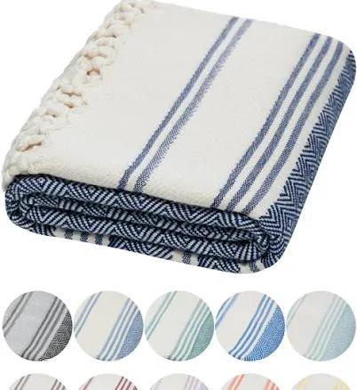 DEMMEX Certified 100% Organic Turkish Cotton Beach and Bath Towel