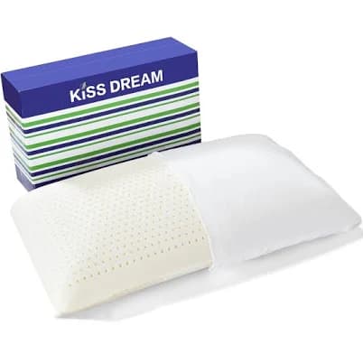 100% Natural Talalay Latex Pillow Sleeping Bed Pillows - Extra Soft Luxury Queen Pillow - Perfectly Aligns for Side/Back Pain, Stomach, Neck,