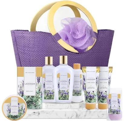 Spa Luxetique Women's Lavender Bath Gift Basket