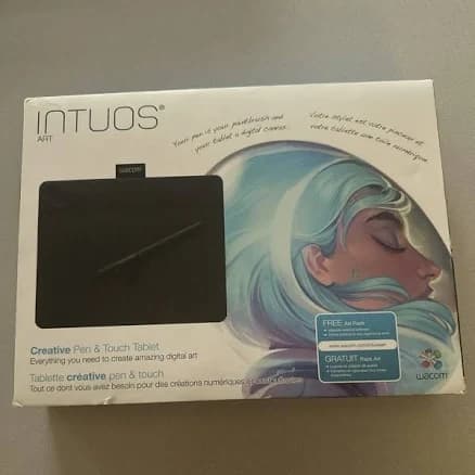 Wacom Intuos Cth-490 Creative Pen & Touch Tablet Black Open Box