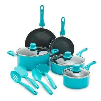 GreenLife Essentials 12-Piece Ceramic Nonstick Aluminum Cookware Set