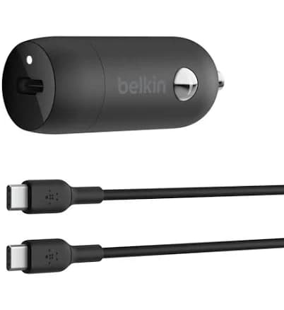 Belkin 30W USB-C Car Charger with Cable