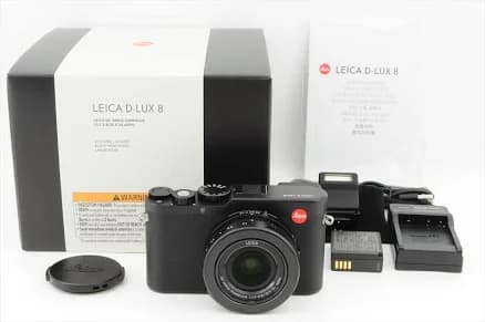 Leica D-lux 8 Compact Digital Camera Black Top Mint From Japan 238fe