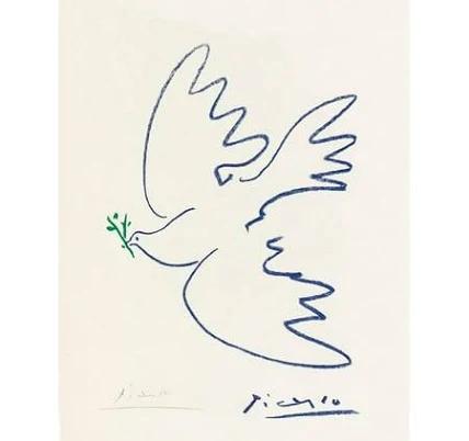 Asporic Picasso Wall Art The Peace Bouquet Art Print Picasso Artwork Picasso Posters Canvas Wall Art for Living Room Bedroom Office Unframed 16x24