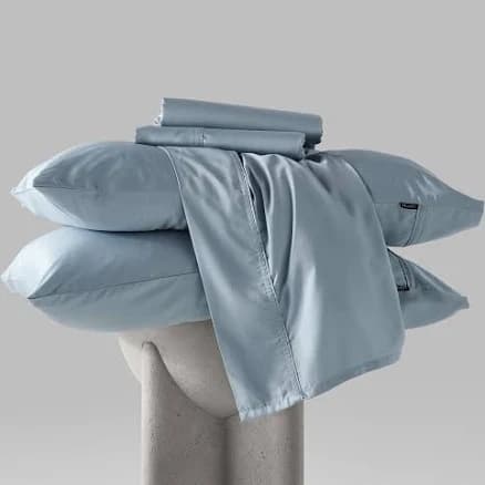 Bamboo Cooling Bed Sheets | Sleep Dry, Antibacterial, Hypoallergenic | TwinXL, Blue, Iced