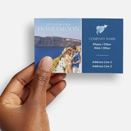Custom Flyers | 25 qty | 2.5" x 4" | VistaPrint | Design: Blue, Modern & Simple, Nature & Landscapes, Travel & Accommodation, Styles & Themes