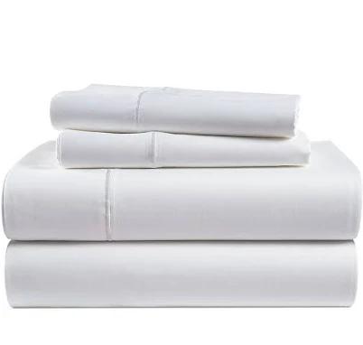 LANE LINEN 100% Egyptian Cotton Sheets Queen Size - 1000 Thread Count White Bed Sheets for Queen Size Bed, Long Staple Cotton Bedding Sheets, Sateen