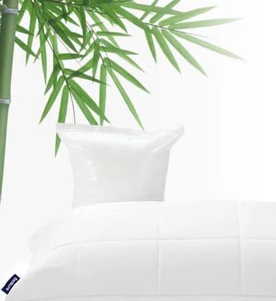 Bedsure Adjustable Cooling Pillows, Queen Size 1 Pack- Soft Bamboo-Derived Rayon Covers with Down Alternative Fill, Customizable Firmness for Back,