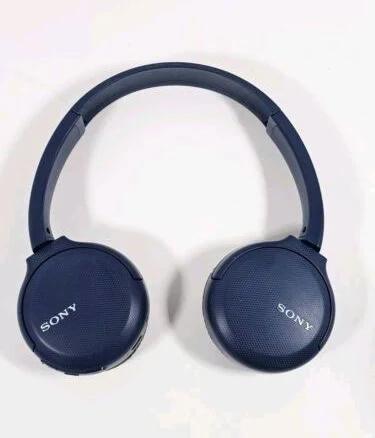 Sony WH-CH510 Wireless Bluetooth On Ear Headphones with Microphone - Blue