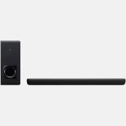 used Open Box Yamaha Sound Bar with Wireless Subwoofer Bluetooth Ats-2090