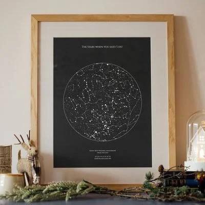 Personalized Star Map Print