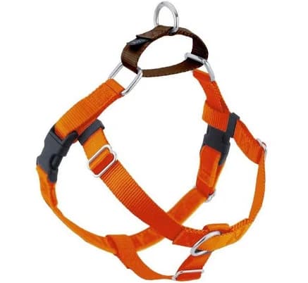 2 Hounds Design Freedom No-pull Nylon Dog Harness, Rust Orange, M