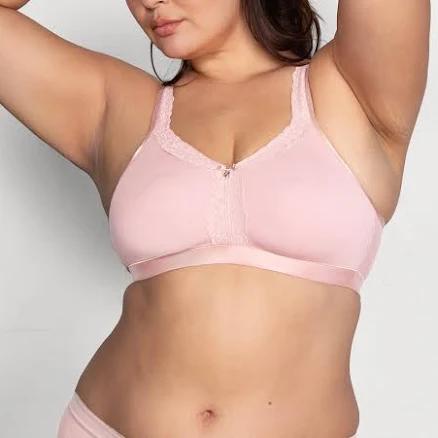 Curvy Couture Women's Cotton Luxe Unlined Wireless Bra