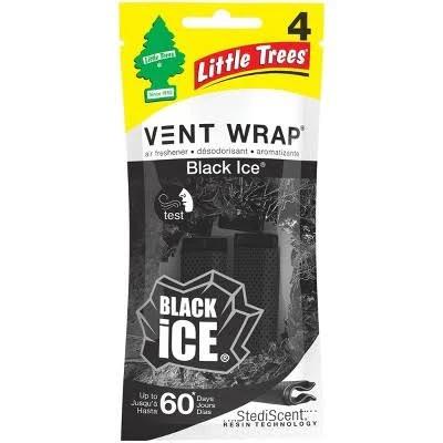 Little Trees Black Ice Vent Wrap Car Air Freshener