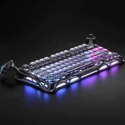 GravaStar Mercury K1 Pro 75% Wireless Mechanical Gaming Keyboard Gasket Compact Custom Keyboard Hot-Swap Socket