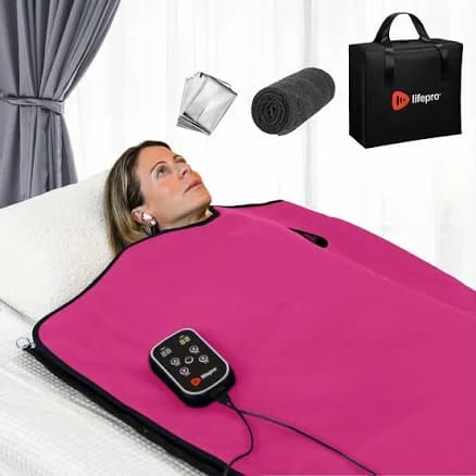LifePro Infrared Sauna Blanket for Detox & Relaxation – Portable Far Infrared at Home Sauna for Detox, Muscle Tension Release and Recovery –