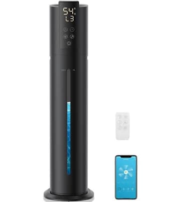 9L/2.38Gal Smart Humidifiers For Large Room,30dB Quiet Whole House Humidifier,Cover Up To 600ft² App/Remote Control,Humidifier For Bedroom