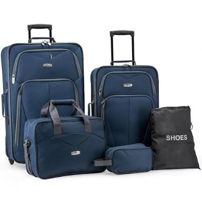 Elite Luggage Whitfield 5-Piece Softside Lightweight Rolling Luggage Set