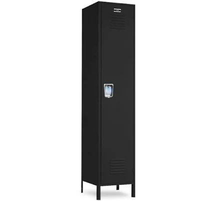 Metal Locker Extra Wide 15" W x 15"D x 78"H Fully Assembled