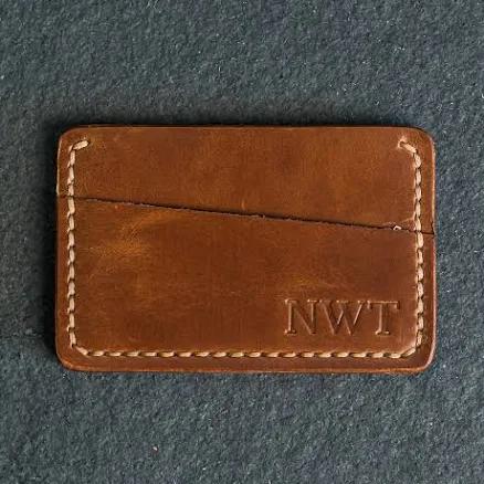 Personalized Leather ID Wallet