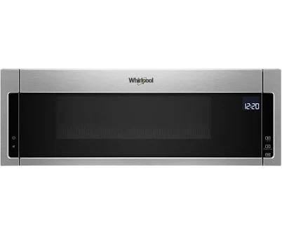 Whirlpool - 1.1 Cu. ft. Low Profile Over-the-Range Microwave Hood Combination - Stainless Steel WML75011HZ